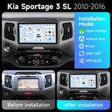 9-Inch Android 14 Multimedia GPS System for KIA Sportage 2010–2016 Android Head Unit JIUYIN