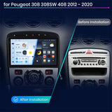 9-Inch Android 13 Head Unit for Peugeot 308 and 408 Android Head Unit JIUYIN