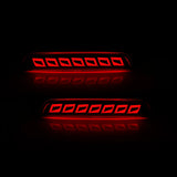 Rear Bumper Reflector Lights for Chevy Trax 2012-2014 Car Interior Accessory MAGIC COLORM Pattern A Red Shell
