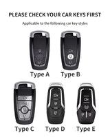 Leather car key case cover for 5 Ford models Car Interior Accessory OEM