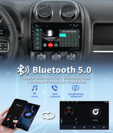 2K QLED Android Head Unit for Jeep Compass Patriot 2010–2016