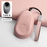 Car Remote Key Case Cover For NETA S L X Nezh V NETA AYA For NETA GT Car Key Bag Cover PU Protector Keychain Holder Accessories