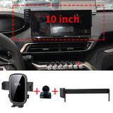 Stable Clip-On Wireless Phone Charging Mount for Peugeot 3008