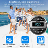 Waterproof Marine Bluetooth Stereo for ATV Car Interior Accessory AKAMATE