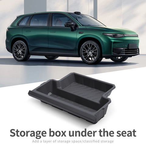 SMABEE for Leapmotor C10/C16 2024-2025 Car Storage Box Under Seat Drawer Type Organizer Storage Box Case Interior Accessories