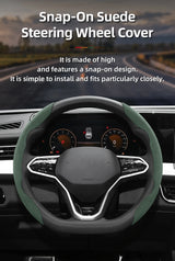 Non-Slip Segmented Suede Wheel Cover Car Interior Accessory Hocasen