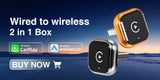 2IN1 Wireless CarPlay Adapter for Universal Vehicle CarPlay Adapter AKAMATE
