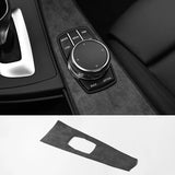 For BMW 4 Series F32 F33 F36 Center Console Multimedia Panel Trim Frame Sticker Car Interior Tuning Accessory Made of Alcanta