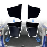For Tesla New Model Y 2025 Launch Juniper Rear Trunck side Storage Box with Flocking or TPE Lids Covers and Drawstring storag