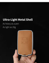 Metal and Leather Car Key Case Cover For Renault Clio Kadjar Capture Koleos Espace Master Talisman Talisman Scenic Protect Co