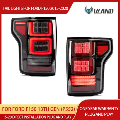 LED Tail Lights with Sequential Signal for Ford F150 Car Interior Accessory VLAND