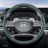 Ventilated Steering Wheel Leather Cover for Hyundai Ioniq Tucson
