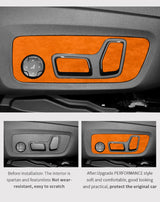 For BMW X3 G45 G48 (2025-) Seat Adjustment Button Panel Cover Trim Stickers Made of Alcantara Car Interior Tuning Accessories
