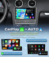 2K QLED Android 15 Head Unit for Audi A3 S3 RS3 2003–2013