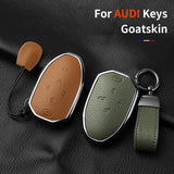 5 Button Aluminum Alloy Goatskin Car Key Case Cover For Trumpchi GAC 2021 Empow J11 J12 J13 J14 J15 J16 GS8 Keychain Accessor