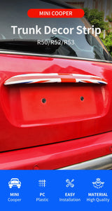 Rear Trunk Handle Cover for Mini Cooper R50 R53 Car Interior Accessory GMUNI