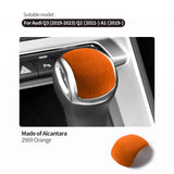 For Audi Q3 Q2 A1 Sport Gear Shift Knob Boot Decorative Trim Sticker Car Premium Interior Tuning Accessories Made of Alcantara