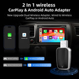 2-in-1 Wireless CarPlay and Android Auto Converter Adapter