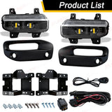 LED Fog Lamps DRL for Dodge Ram 2500 3500 2019-2024