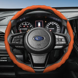 Breathable Leather Steering Wheel Cover for Subaru