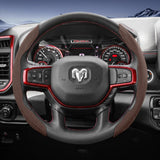 Split Suede Steering Wheel Cover for Ram 1500 2500 3500