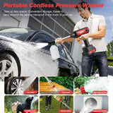 Cordless High Pressure Car Wash Gun 60Bar for All Vehicles 2020-2023 Car Interior Accessory EAFC