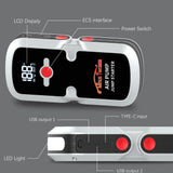 Rugged 12V Jump Starter & Air Pump, Winter/Summer Mode, Portable Inflator with SOS/Strobe LED Light 12V Jump Starter & Air Pu