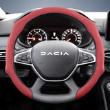 Premium Suede Snap-On Steering Wheel Cover for Dacia