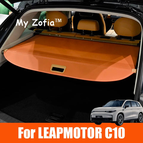 Car Rear Trunk Privacy Curtain Security Shield for Leapmotor C10 2024 2025 Trunk Accessories My Zofia
