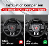 Breathable Carbon Fiber Wheel Cover for Fiat Auto Car Interior Accessory Hocasen