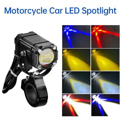 Car Motorcycle LED Spotlight Work Light Off Road Headlamp Drive Fog Lamp Waterproof Universal For Motorbike Truck SUV UTV LED