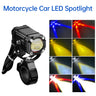 Car Motorcycle LED Spotlight Work Light Off Road Headlamp Drive Fog Lamp Waterproof Universal For Motorbike Truck SUV UTV