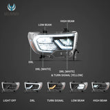 LED Reflection Headlights for Toyota Tundra Sequoia Car Interior Accessory Vland