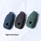Suede Car Key Case for BMW For G38 G12 F49 i20 G07 G08 1 5 7 Series x1 x5 x7 ix XM i7 M760 Keychain Accessories Car Key Case