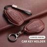 Leather Car Remote Key Case Cover For Chery Jetour X70 X70m X70plus X90plus X95pro X95 Plus Key Bag Protecter Keychain Shell