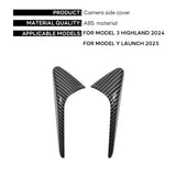 For Tesla New Model 3 Highland 2024 and New Model Y LAUNCH Juniper 2025 Side Camera Cover Lens Protector Black White Red Shin