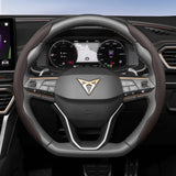 Breathable Leather Steering Wheel Cover for Cupra Models