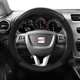 Non-Slip Suede Matte Carbon Cover for Seat Leon Arona