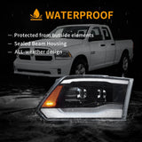 LED Headlights Projector DRL for Dodge Ram 09-18