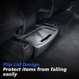 Rear Seat Storage Box for Tesla New Model Y 2025-2020 Launch Juniper Organizer Bins Backseat Trash Can Garbage Bag Tray Inter