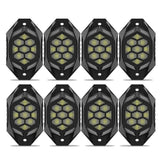 RGB LED Rock Lights For Truck ATV UTV Jeep Off-Road Boat APP Remote Control Car Underglow Neon Lighting Wheel Well Light 12v 24v