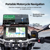 5 Inch Wireless CarPlay GPS Navigator for Motorcycles Android Head Unit AKAMATE