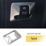 Stainless Steel Interior Trim for Volvo S60 V60 Car Interior Accessory LINGLUYANG Brown