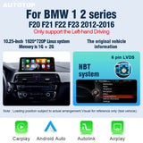 10.25-inch Wireless CarPlay Display for BMW 1 2 Series 2013–2017