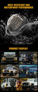 1set Led Signal Light For Land Rover Defender 90/110 - Red Rear Tail Light White Front Position Light Amber Side Lamp For Car
