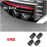 For New DODGE Attitude GT GAC Empow 2024 2025 Car Special Matte Glossy Carbon Fiber Muffler Exhaust Pipe Mount black Accessor