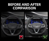 Suede Matte Carbon Fiber Wheel Cover for Chevrolet Tahoe Car Interior Accessory Hocasen