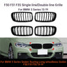 For BMW 3 Series Sedan Touring Long-wheelbase Sedan F30 F31 F35 13-19 Car Front Grille Single Double Line Front Bumper Accessory