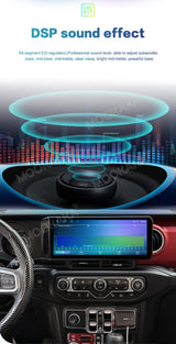 12.3-Inch Android 13 Multimedia Navigation for Jeep Wrangler JL