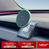 Magnetic Phone Mount Compatible with MagSafe for iPhone, Compatible with Tesla Model Y Launch 2025 Model 3 Highland 2024 Phon